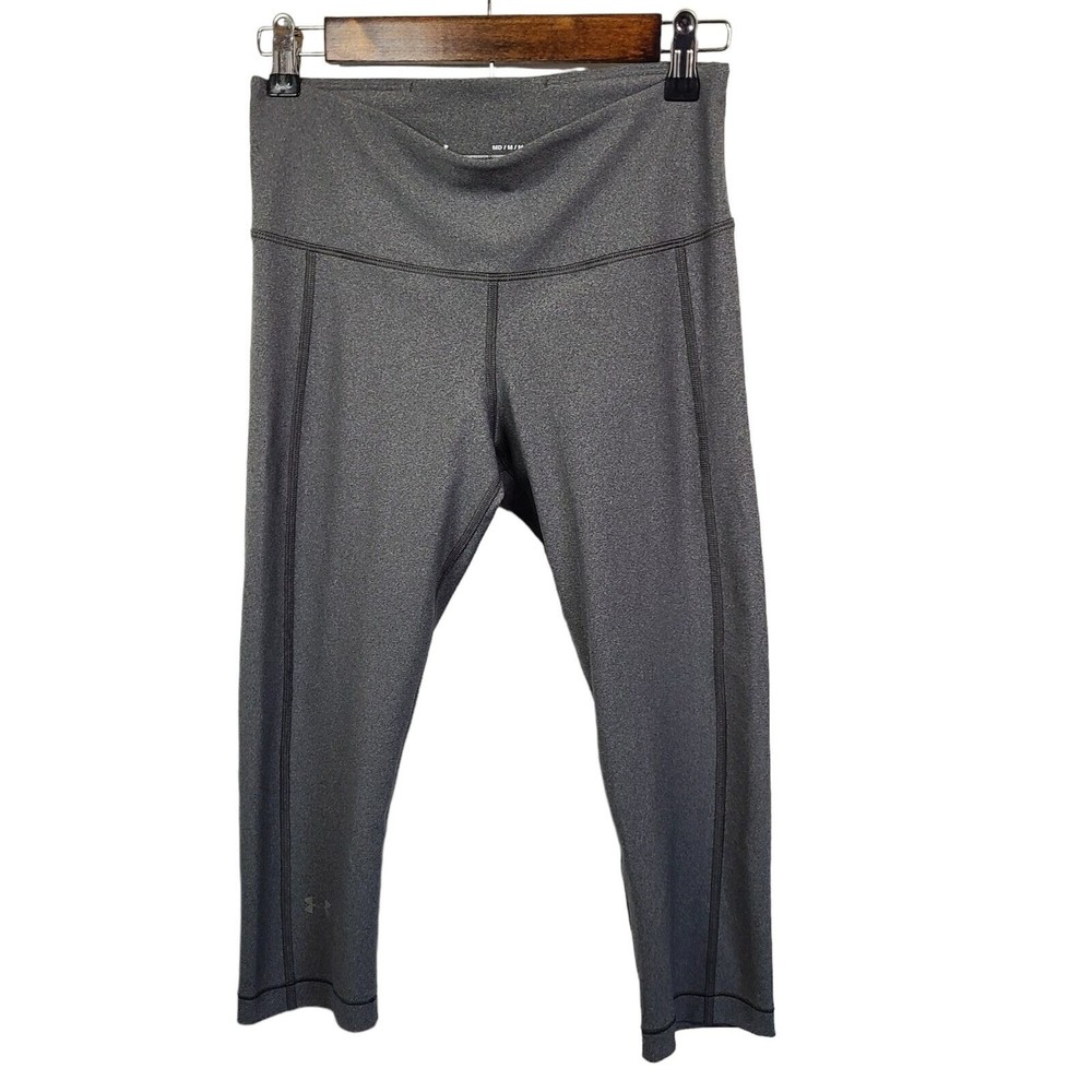 NWT Under Armour Grey Compression Heat Gear Capri Leggings Medium